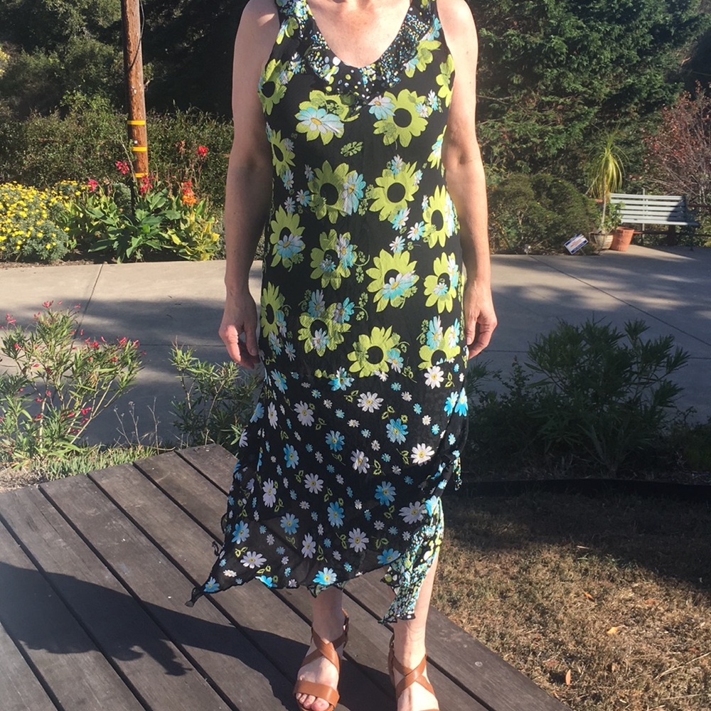 Vintage floral Italian summer dress